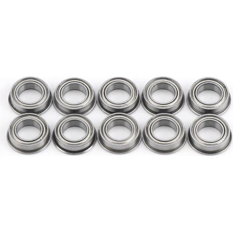 10 geschirmte Flanschkugellager aus Edelstahl MF106ZZ, Mini, 6 x 10 x 3 mm (1/5)