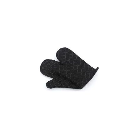 Gants en silicone épais, résistants à la chaleur, antidérapants et adaptés au four et au micro-ondes (lot de 2) - Verts (1/5)