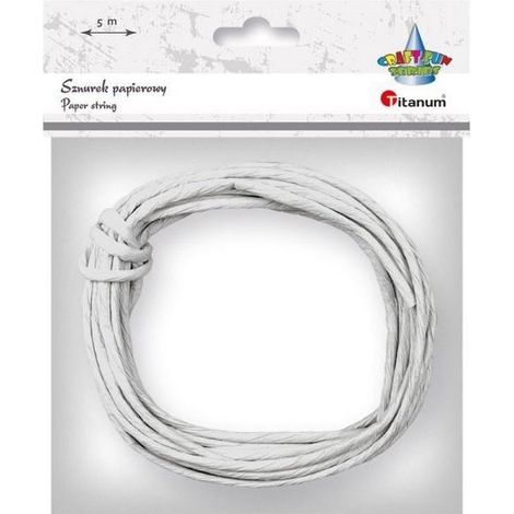TITANUM Papierschnur 3,5 mm x 5 m – Grau, für Verpackungen und kreative Projekte