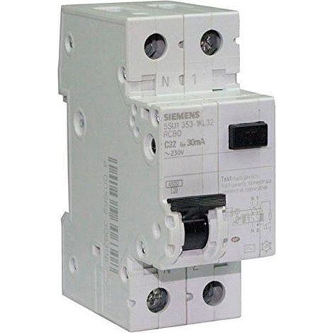 Interruttore differenziale Siemens 32A 30mA per guida DIN