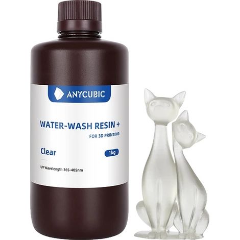 Resina lavabile con acqua, bassa viscosità, facile da usare, trasparente, 1 kg (1/2)