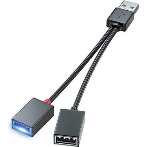 Câble répartiteur USB avec adaptateur de charge pour voiture, école, bureau - Transfert de données - Phare droit (1/5)