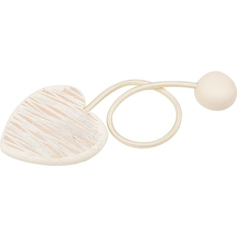 Calamita Cuore Legno Beige (Con Corda) (1/3)