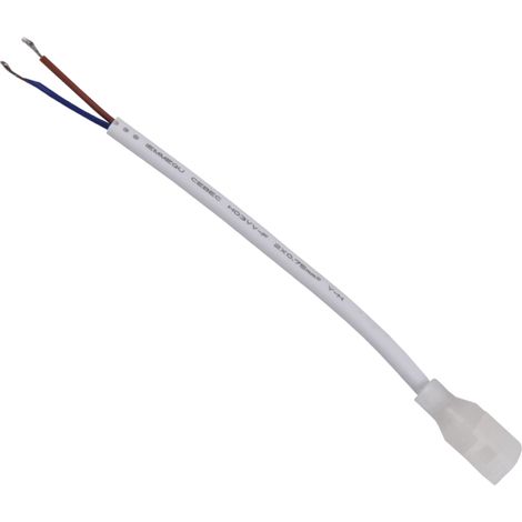 Connettore alimentazione LED Neon 12mm 2 pin 12-24V 3A Polux (1/3)