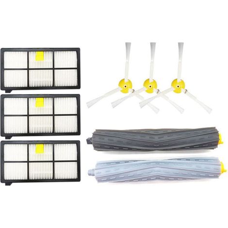 Ricambi per iRobot Roomba serie 860, 870, 880 e 980. Gli accessori includono 2 rulli di estrazione, XU, 3 filtri e 3 spazzole laterali. - KZQ (1/4)