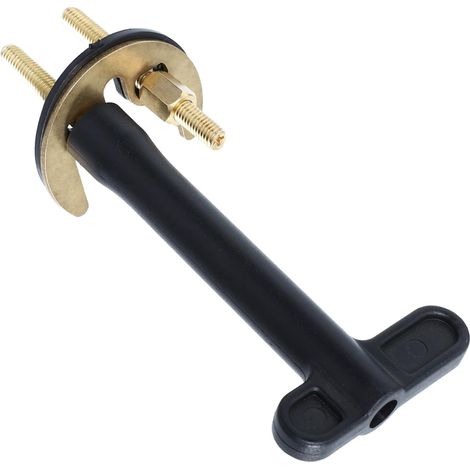Kit de fixation pour robinet en cuivre avec pièce de montage en forme de fer à cheval pour lavabo de salle de bain, facile à installer et lisse (1/5)