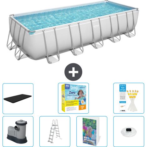 Bestway Piscina Bestway Power Steel Rectangular - 640x274x132 cm - 8-piezas  S526 (1/4)