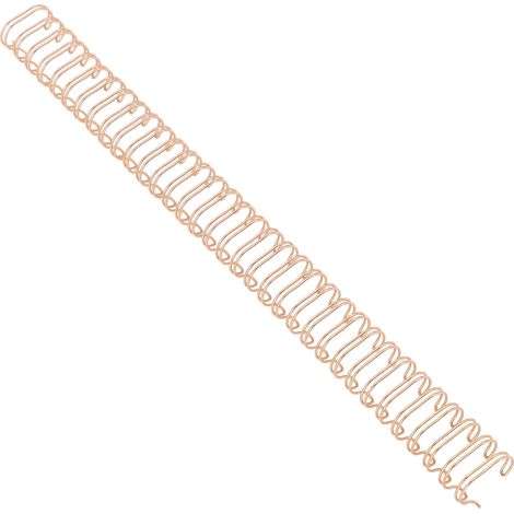 100 pièces reliures spirales double boucle 9/16 pouces capacité 120 feuilles anneaux métalliques pour reliure peigne couleur or rose (1/5)