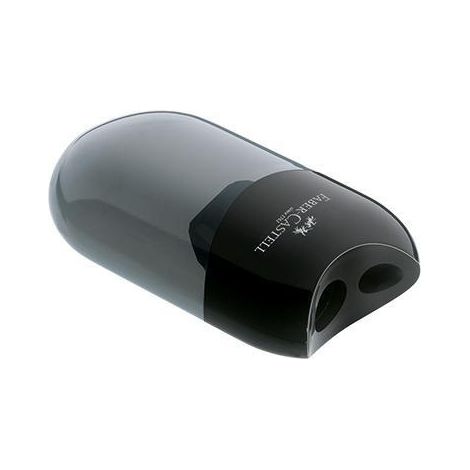 Doppelspitzdose 8 und 11mm oval Material des Spitzers: Kunststoff Material des Behälters: Kunststoff schwarz (1/4)