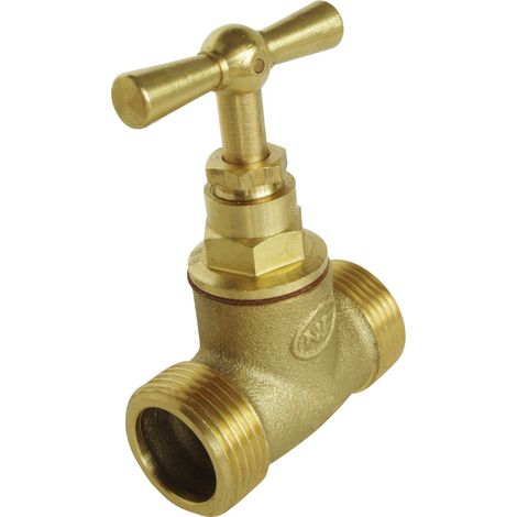 SOMATHERM PER TE - intercettazione vite doppia Maschile MM15 / 21 - Stem testa - in ottone grezzo (1/3)