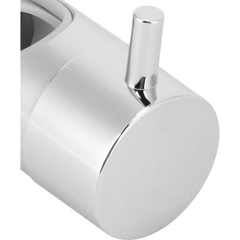 Support Rail pour Barre de Douche 24mm - Support Amovible ABS avec Plaque Électroplacée CP CASS 4H, Bracket de Rail de Douche, Tête de Douche Amovible, Glissement Facile (1/5)