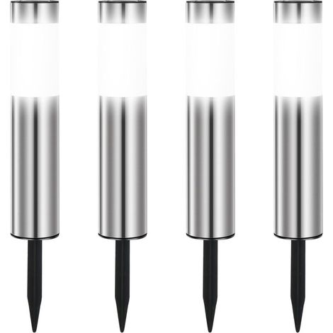 4 Pack Solar Lights Outdoor Garden Solar Lights Cool White Waterproof Landscape Pathway Garden Decoration [Energy Class E] (1/5)
