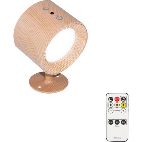 Lámparas LED recargables por USB con control remoto, 3 temperaturas de color, brillo ajustable, rotación de 360°, instalación magnética A