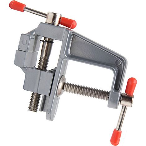 Kleiner Schraubstock für die Werkbank, Mini-Tischschraubstock aus Metall, Werkzeug für die Holzbearbeitung, 35 mm Spannstärke (1/5)