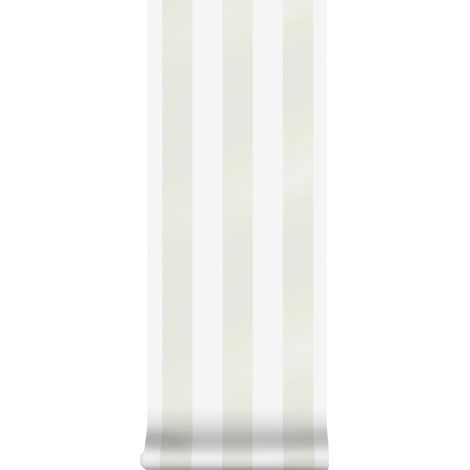 Laura Ashley Lille Pearlescent Streifen Weiss Vliestapete - 10mx52cm