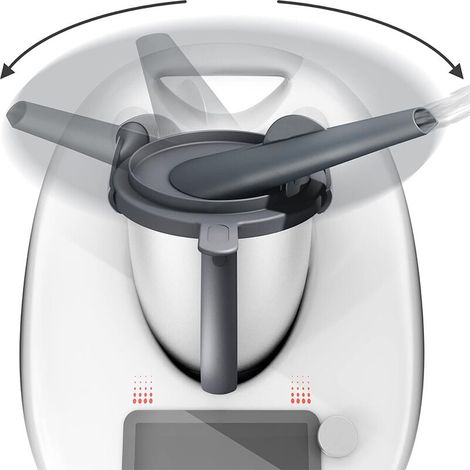 Conducteur de vapeur compatible avec Thermomix TM5, TM6, TM Friend, avec protection contre le débordement de la vapeur, accessoire de cheminée, protection de meubles, hotte aspirante (1/4)