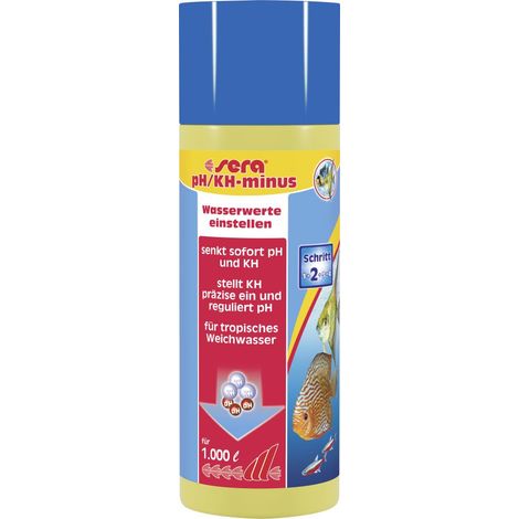 Sera Aquariumwasseraufbereiter pH-KH-minus 250 ml Wasseraufbereiter