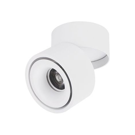 Spot de plafond LED intérieur réglable à 360 degrés 10 W / éclairage COB à montage en surface / 10 x 10 cm / applique murale en aluminium ou spot noir 6000 K Blanc (1/5)