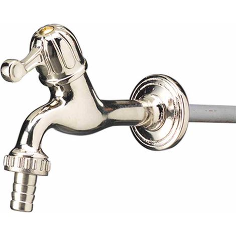 Rubinetto per Fontana da Giardino in Ottone Cromato Belfer RUB/011C (1/2)