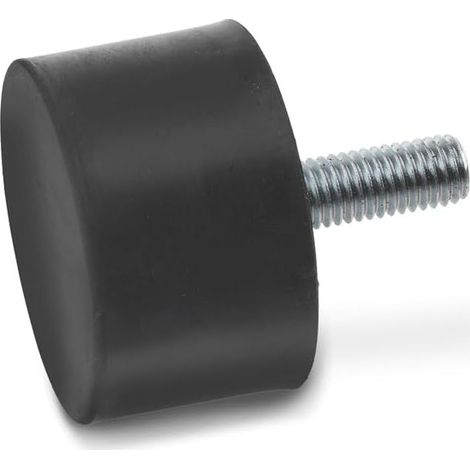 Butée - M10 - Diamètre 50 mm - Hauteur 40 mm - Caoutchouc Naturel - Pour Chariot De Manutention - Lot De 5 (1/5)
