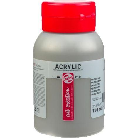 Peinture acrylique - Gris neutre - 710 - Pot de 750 ml - Talens Art Creation (1/2)