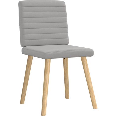 Maison Exclusive - Chaises à manger lot de 6 gris nuage tissu (1/5)