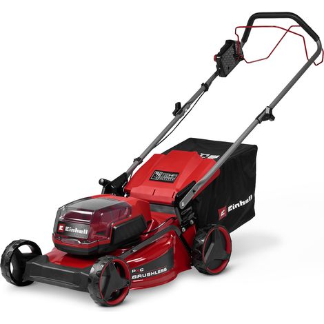 Einhell Akku-Rasenmäher GC-CM 36/46 S Li BL Kit Power X-Change (36 V, 46 cm Schnittbreite, bis 500 m², Brushless, Radantrieb, 50 L Fangkorb, inkl. 2x 4,0 Ah + 1x Twincharger)