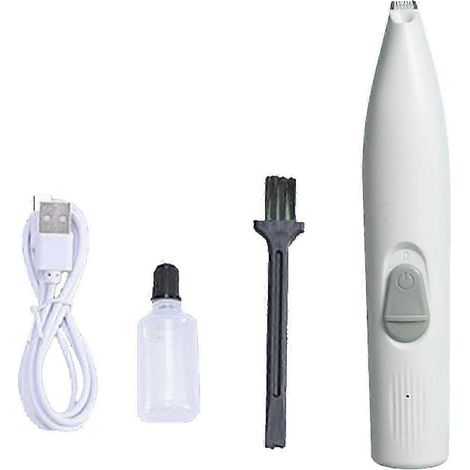 Tondeuse à poils pour animaux de compagnie - Rechargeable, silencieuse et électrique, avec lumière LED pour le visage, les yeux, les oreilles et le contour du corps. (1/5)