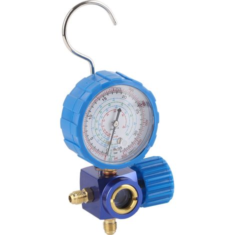 Manomètre collecteur pour climatisation avec miroir visuel, valve 500psi / 35kgf cm² (1/5)