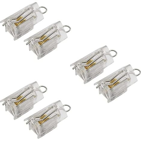 Lot de 6 mécanismes de verrouillage de cordon pour store vertical - Accessoires de rechange pour rideaux