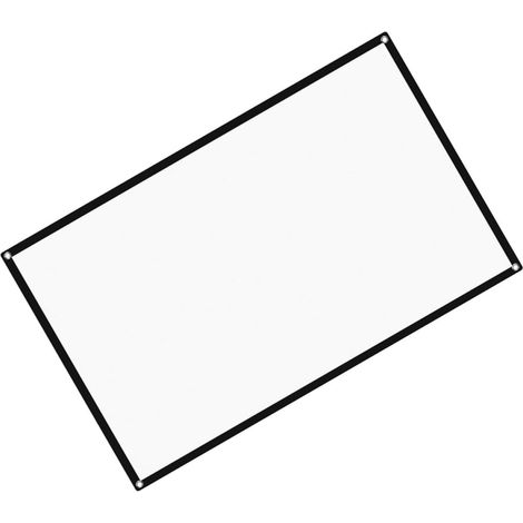 Écran de Projection Portable 16:9 en Polyester 60 Pouces Crochets, Facile à Transporter pour Camping et Extérieur (1/5)