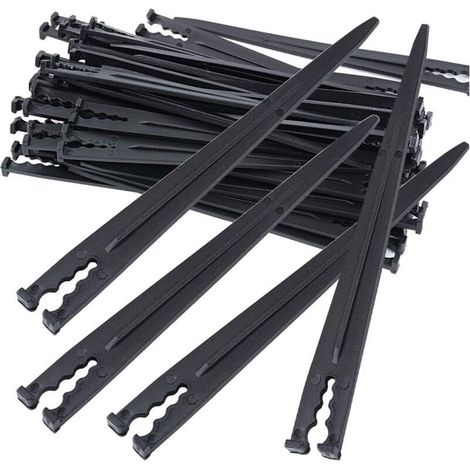 Lotto di 50 media tubo per tubo di irrigazione - Staffa di ancoraggio di fissaggio per tubo da giardino, Accessori da giardino, tubo da giardino 4/7 o 3/5 (1/5)