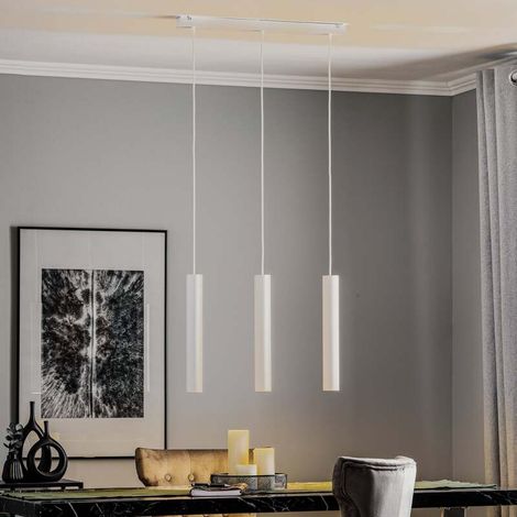 [GEBRAUCHT] B-Ware Nowodvorski Hängeleuchte Pendelleuchte Eye weiß 3-flammig Balken GU10 LED Lampe (1/2)