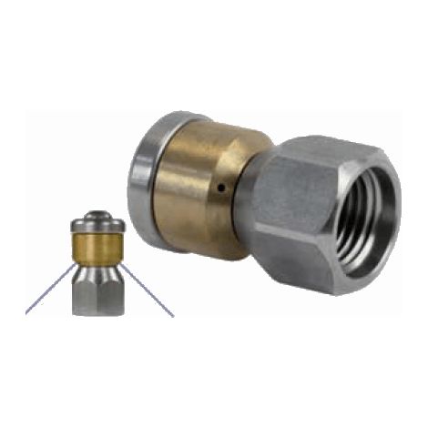 Buse de canalisation rotative 1/4F  - calibre - 05 (1/3)