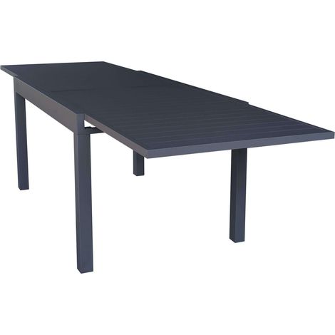 Ausziehbarer Tisch "Sardegna" aus Aluminium-Lamellen für Garten und Veranda -Groß / Anthrazit (1/5)