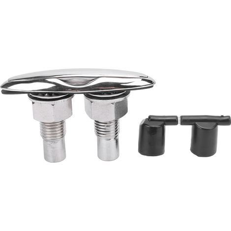 Ortviai Écoute marine escamotable 5 pouces en acier inoxydable 316 hautement poli pour bateau, yacht et camping-car (1/5)