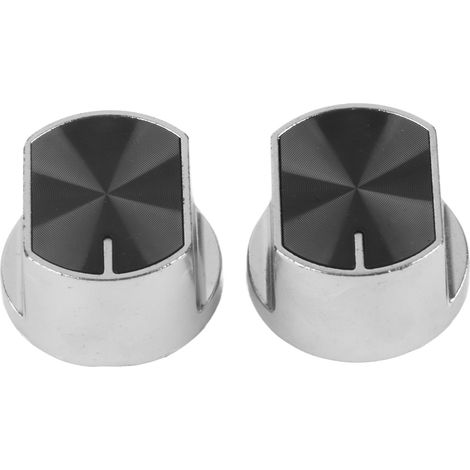 Lot de 2 boutons de commande universels pour cuisinière à gaz, en alliage de zinc, avec interrupteur rotatif. (1/5)