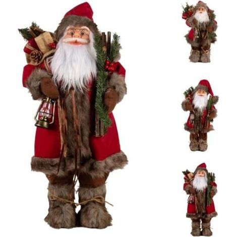 Weihnachtsmann-Dekorationen, groß und niedlich, Weihnachtsdekorationen für den Innen- und Außenbereich, Fensterdekoration, Tischdekoration, Weihnachtsdekoration, Veranda, Geschäft (45 cm) (1/5)