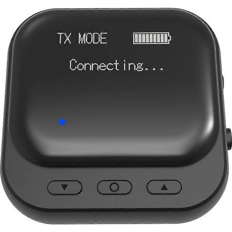 Récepteur/émetteur combiné Bluetooth 5.2 RX/TX, adaptateur audio sans fil avec affichage LED, compatible avec la musique de voiture et les appels mains libres. (1/5)
