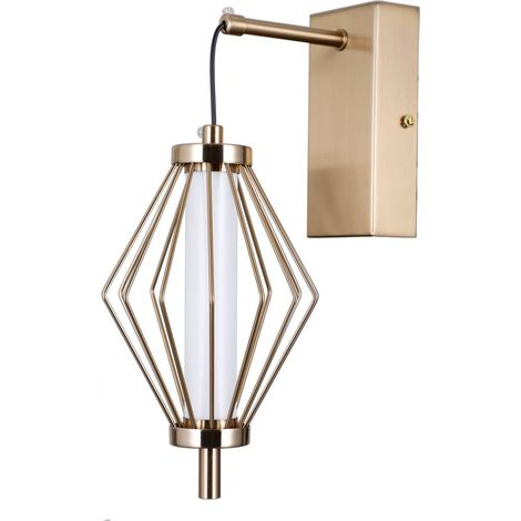 Lampada da parete a LED Sevil color oro italux WL-34403-1-HBR (1/2)