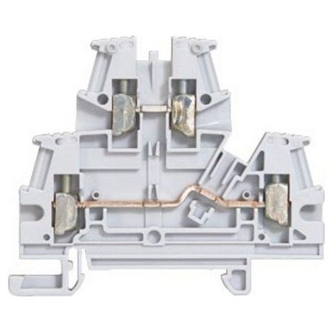 Legrand 37168 – Viking 3 Schraubblock – 2 Knotenpunkte – 2 Ebenen – grau – Steigung 6