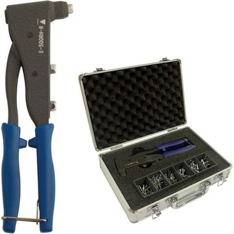 Coffret pince à riveter + rivets multi-serrage tête plate - SCELL-IT - E-500RH-R-S (1/4)