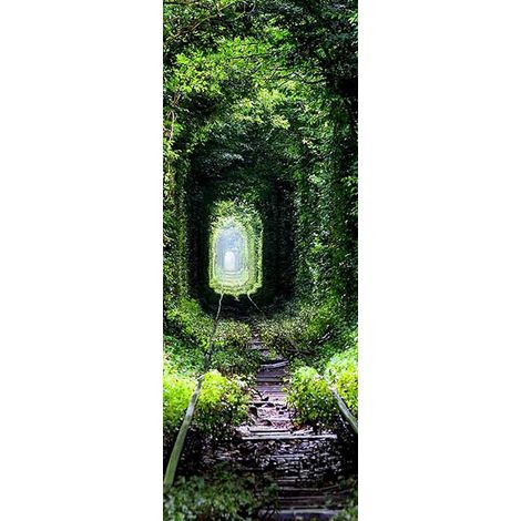 Selbstklebende Tapete – Innendekoration – PVC – Selbstklebende Rückseite – Wiederablösbar – Klebefolie für Möbel – Türsticker – Für Wohnzimmer, Schlafzimmer und Büro – 200 x 77 cm (1/5)