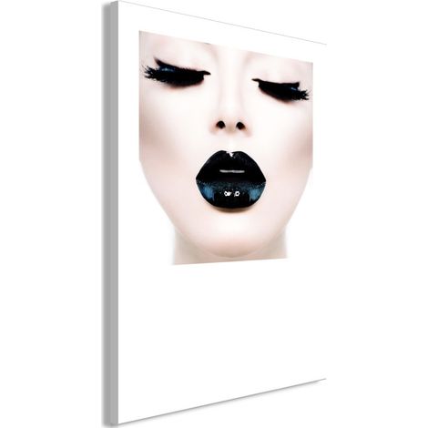 Tableau Imprimé "Black Lips" 40 x 60 cm (1/2)