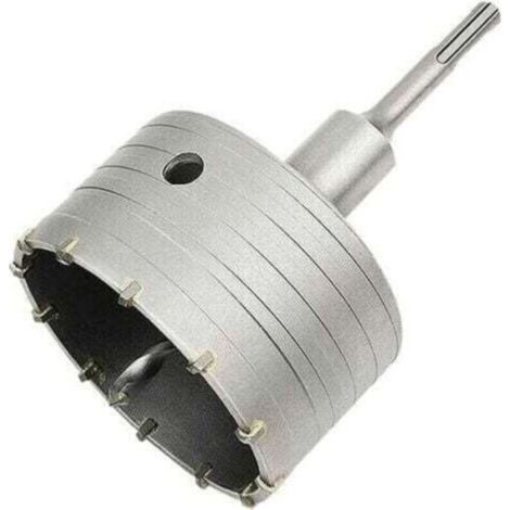 Scie à cloche trépan béton 110 mm – Adaptateur SDS Plus – Pour brique, ciment et pierre – Coupe nette sans vibrations (1/5)