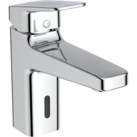 Ideal Standard Miscelatore per lavabo Ceraplan iX H90 ClickKart. con piletta, ibrido, sensore, Bluestart, cromo, BD283AA