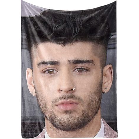 Bunte, bedruckte Decke aus weichem und atmungsaktivem Polyester, maschinenwaschbar – Geschenkidee für die Familie – Maße: 80 x 100 cm – Art.-Nr.: BL1175X02-4 (1/2)