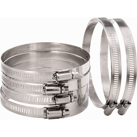 Collier de serrage en acier inoxydable, modèle américain semi-acier, tout en acier, 16-25 mm, pour tuyau d'eau et atelier (1/4)