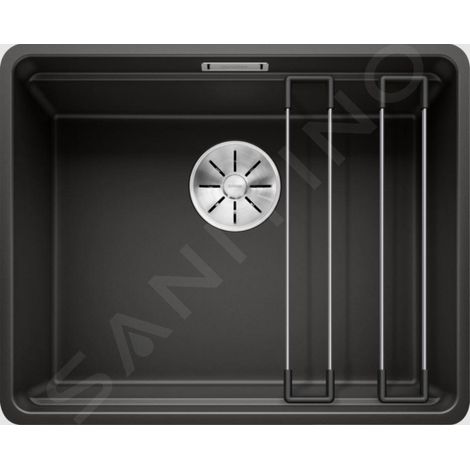 Blanco Etagon 500 - Évier en silgranit, 527x427 mm, avec rails, noir 526349 (1/5)