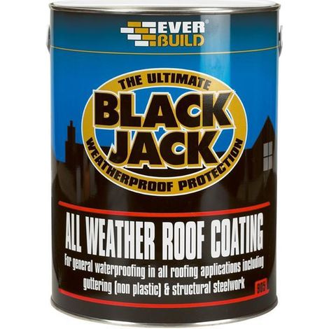 Everbuild Sika Black Jack® 905 All Weather Roof Coating 5 litre (1/3)